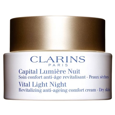 Clarins Vital Light Night Revitalizing Anti-Ageing Comfort Cream Dry Skin i gruppen hos Hudotekets Webshop (20118 000-6)